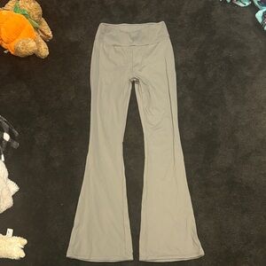 Women’s Gray Flared Bottom stretch, athletic pants